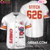 Las Vegas Raiders Lilo And Stitch Baseball Jersey Black