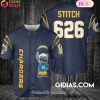 Las Vegas Raiders Lilo And Stitch Baseball Jersey Black