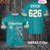 Los Angeles Rams Lilo And Stitch Baseball Jersey White