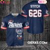 New Orleans Saints Lilo And Stitch Baseball Jersey Black