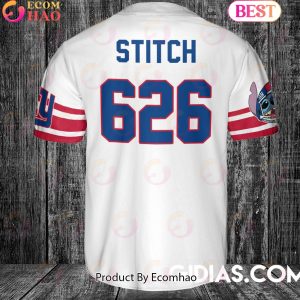 New York Giants Lilo And Stitch Baseball Jersey White