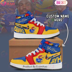 Customize NCAA Kansas Jayhawks  Air Jordan 1 Shoes, Sneaker