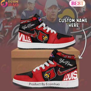 Customize NCAA Louisville Cardinals Air Jordan 1 Shoes, Sneaker