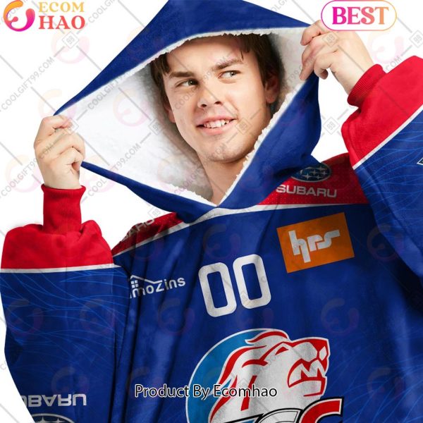 Personalized NL Hockey ZSC Lions Home jersey Style Oodie, Flanket, Blanket Hoodie, Snuggie