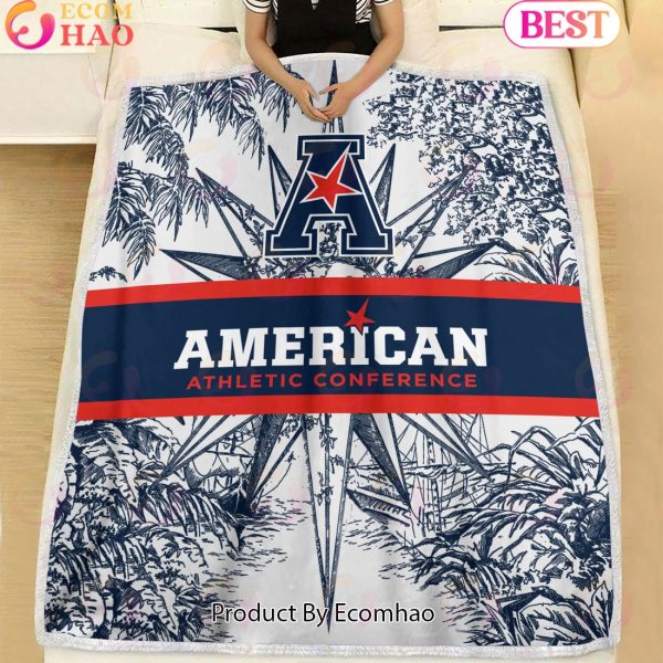 NCAA American Athletic Conference Classic Pattern Fleece Blanket