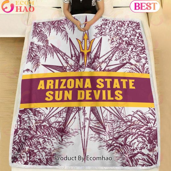 NCAA Arizona State Sun Devils Classic Pattern Fleece Blanket