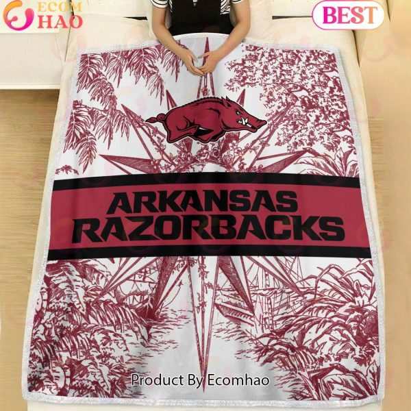 NCAA Arkansas Razorbacks Classic Pattern Fleece Blanket