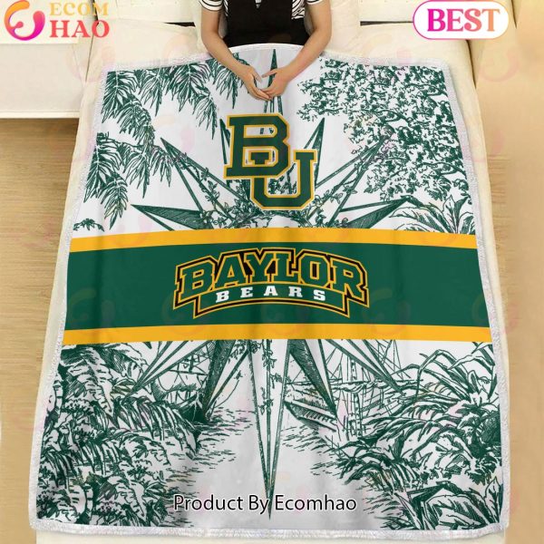NCAA Baylor Bears Classic Pattern Fleece Blanket