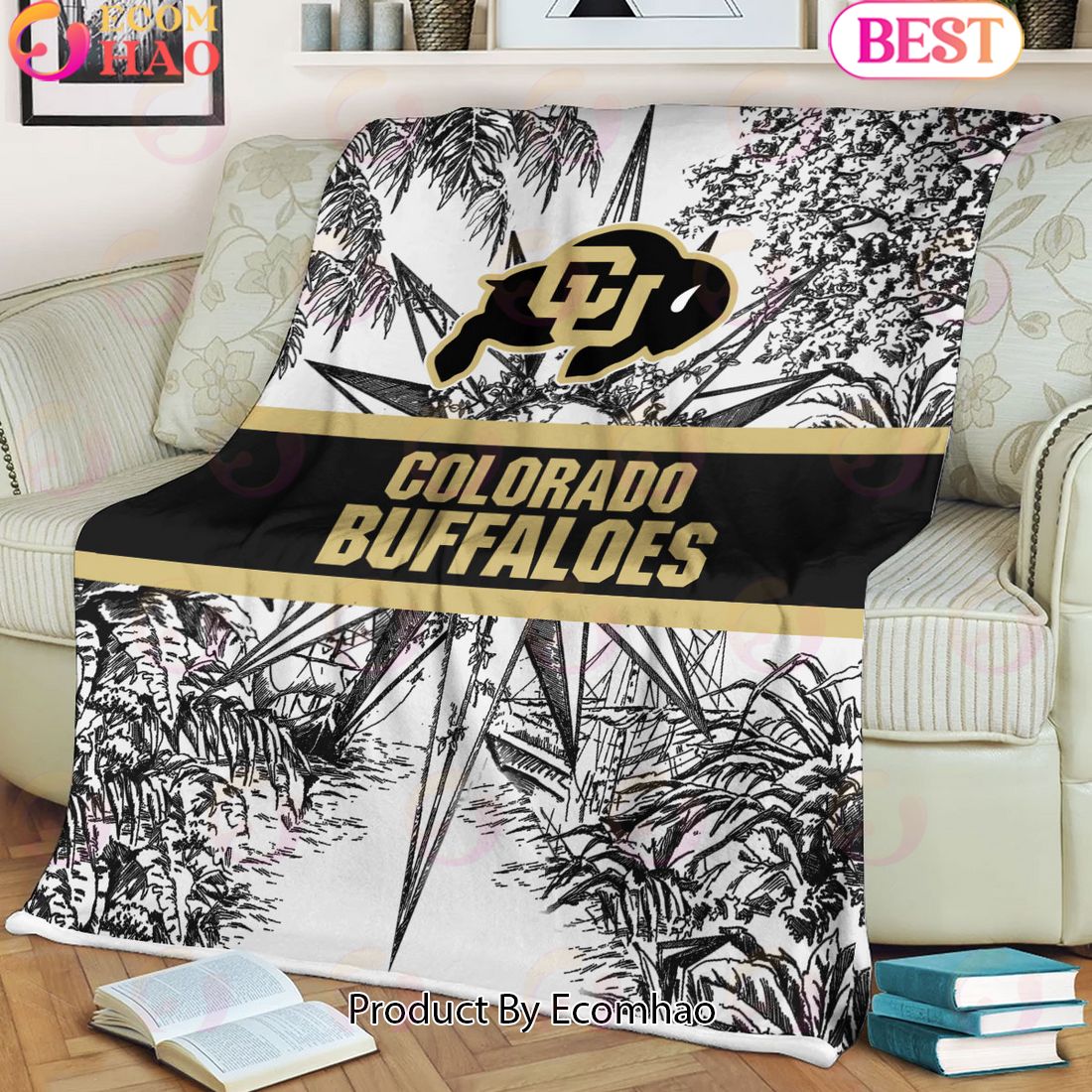 NCAA Colorado Buffaloes Classic Pattern Fleece Blanket