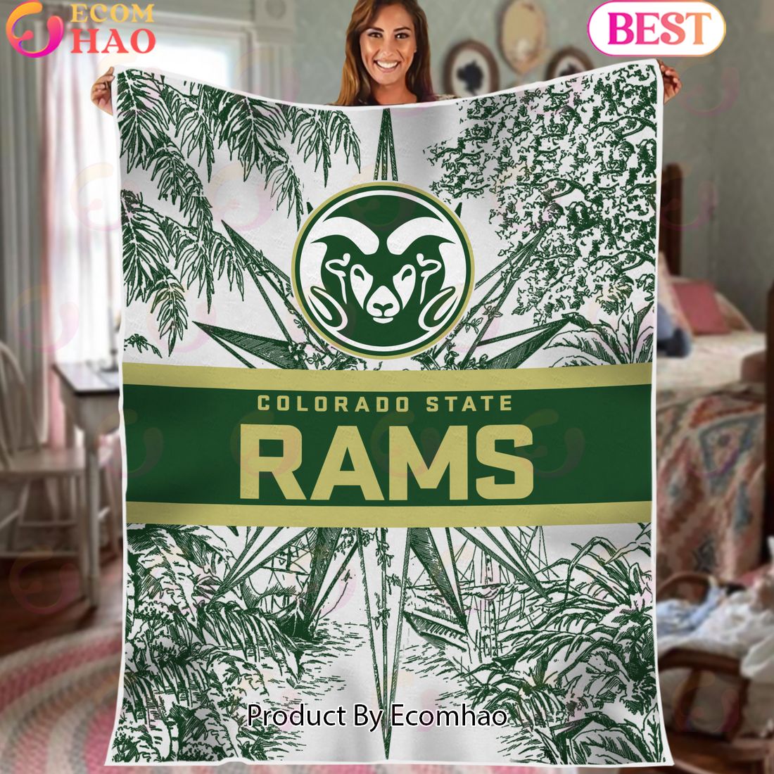 NCAA Florida State Seminoles Classic Pattern Fleece Blanket