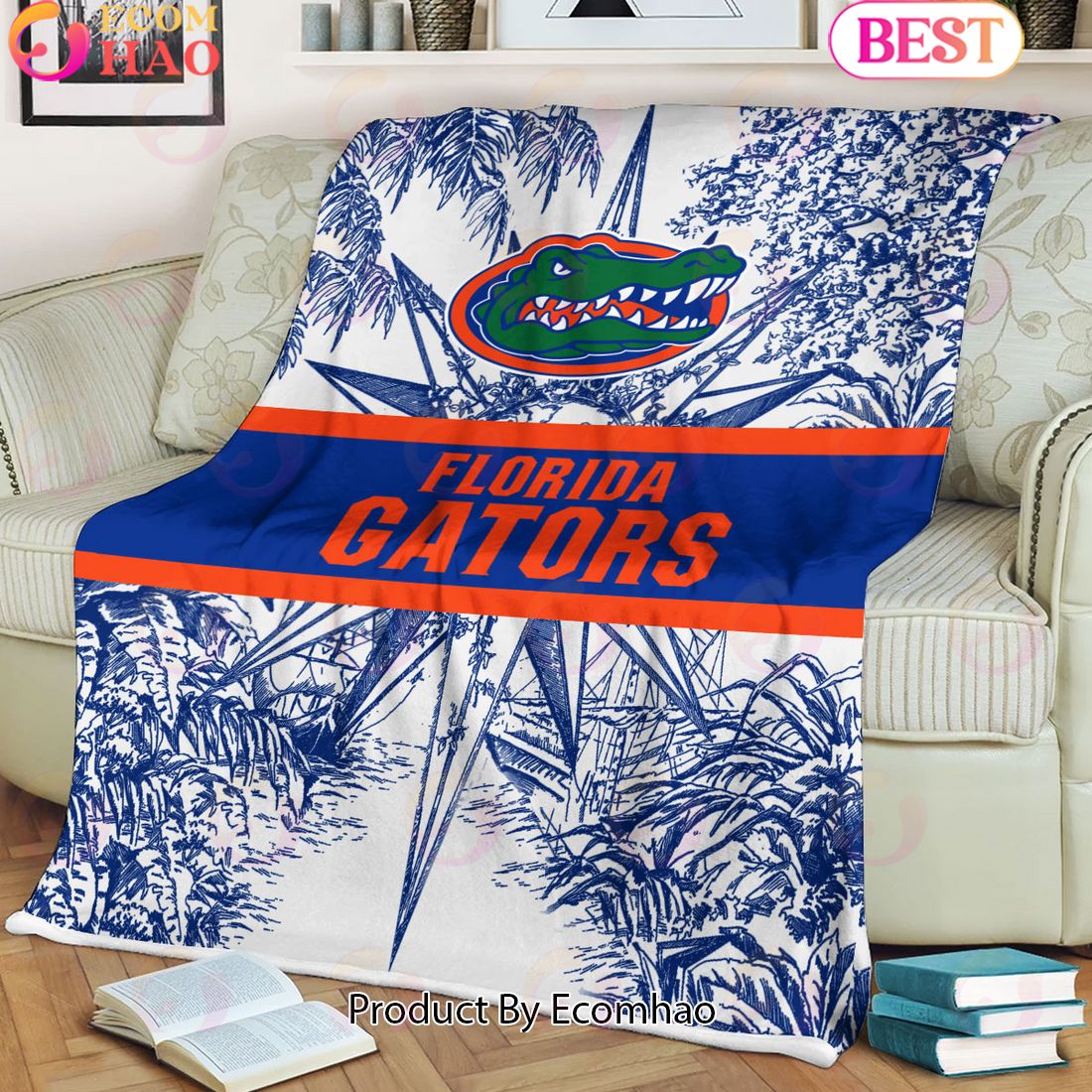 NCAA Florida Gators Classic Pattern Fleece Blanket