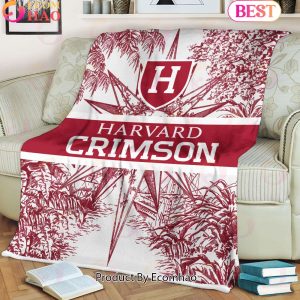 NCAA Harvard Crimson Classic Pattern Fleece Blanket