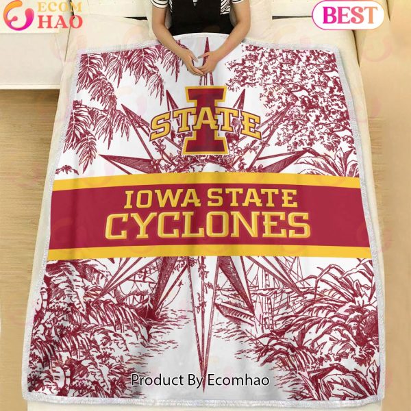 NCAA Iowa State Cyclones Classic Pattern Fleece Blanket