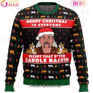 Joe Exotic Tiger King Meme Ugly Christmas Sweater
