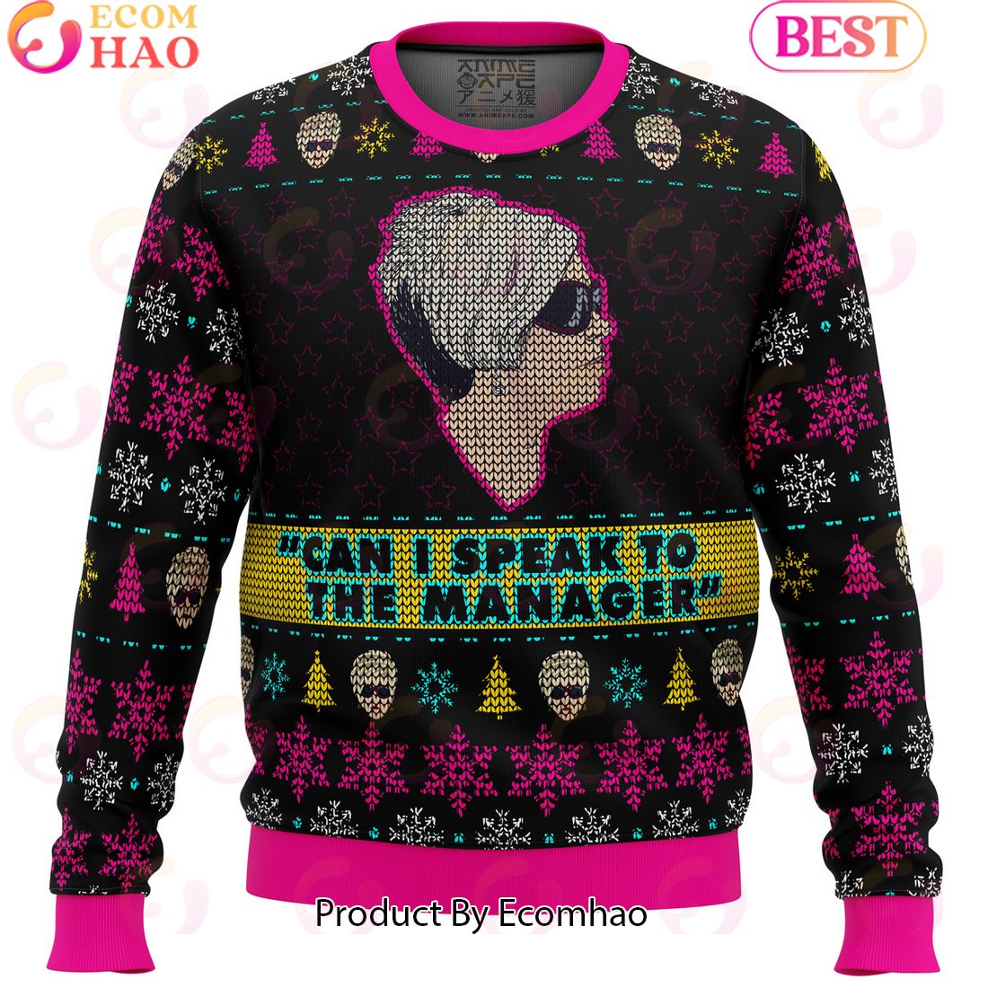 Laughing Leo DiCaprio Meme Meme Ugly Christmas Sweater