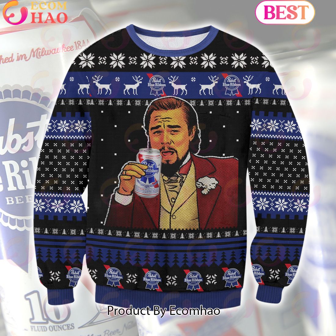 Pabst Blue Ribbon Beer Meme Meme Ugly Sweater