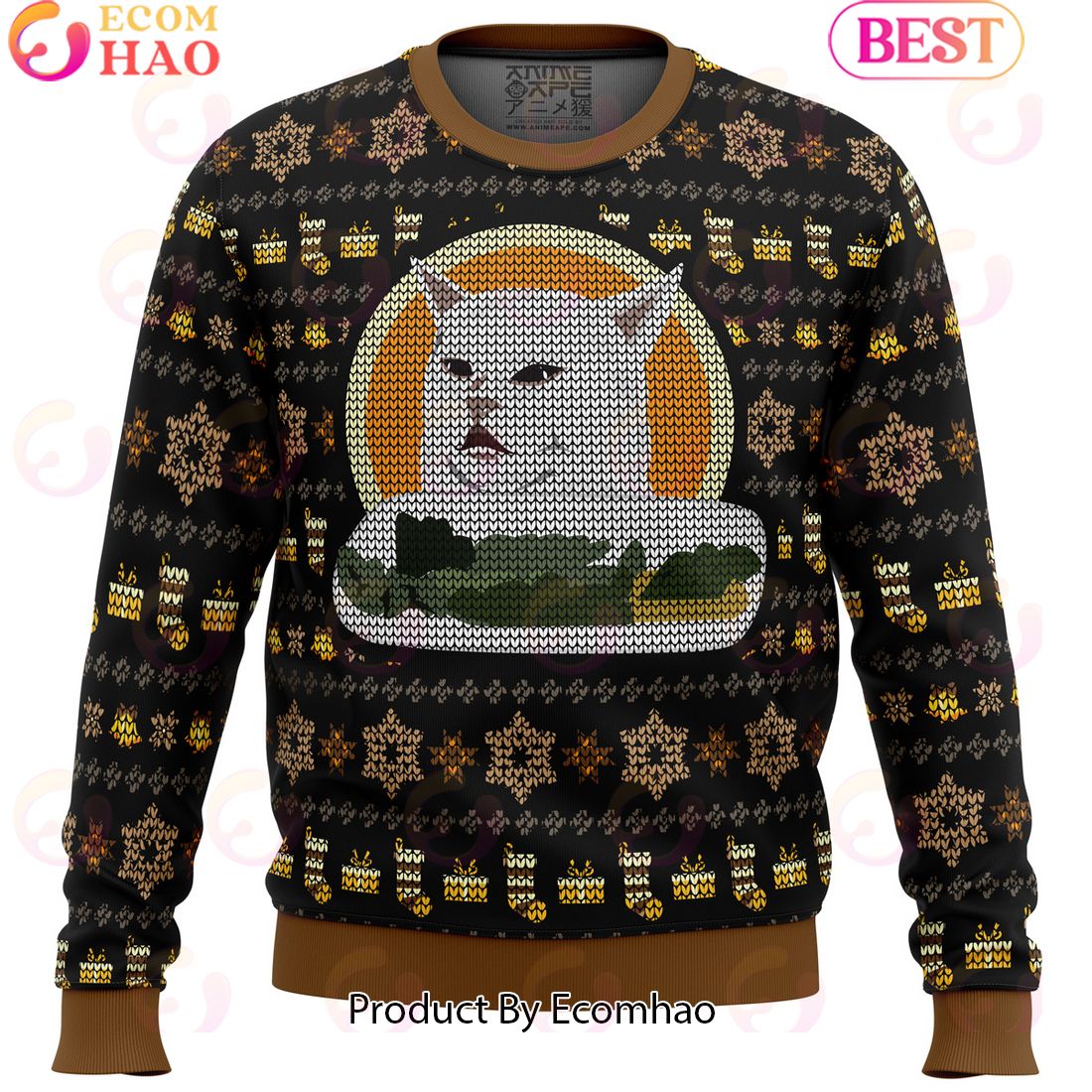 Gladiator This Is Pizza Ugly Christmas Sweater