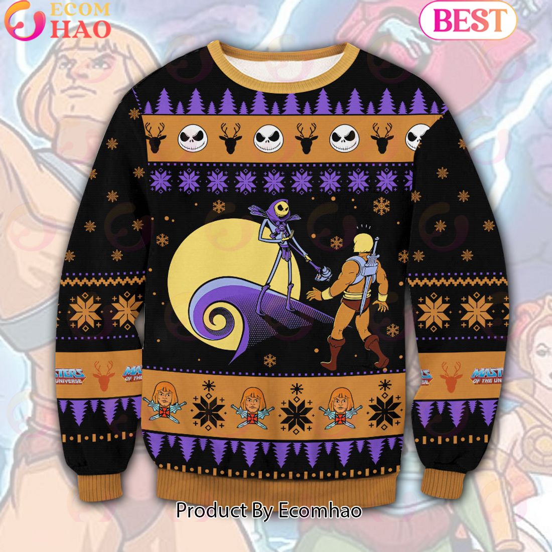 Gladiator This Is Pizza Ugly Christmas Sweater