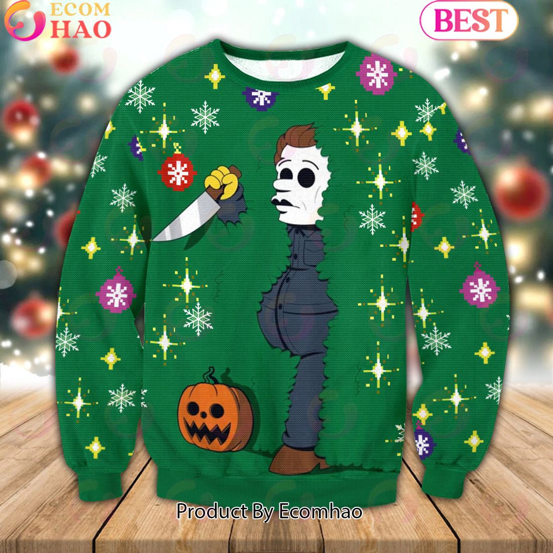 Michael Myers Christmas Ugly Sweater