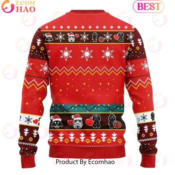 Red Star Wars Christmas 3D Ugly Sweater