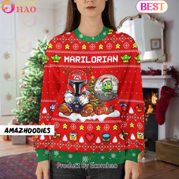 Star Wars Super Mario Christmas 3D Ugly Sweater