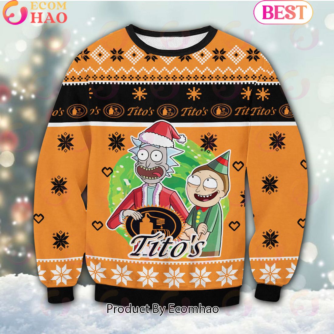 Tito’s Rick Morty Ugly Sweater