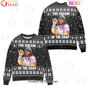 Macho Man Randy Savage The Cream Of The Crop Ugly Christmas Sweater – All Over Print 3D Sweater – Black