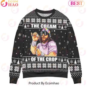 Macho Man Randy Savage The Cream Of The Crop Ugly Christmas Sweater – All Over Print 3D Sweater – Black