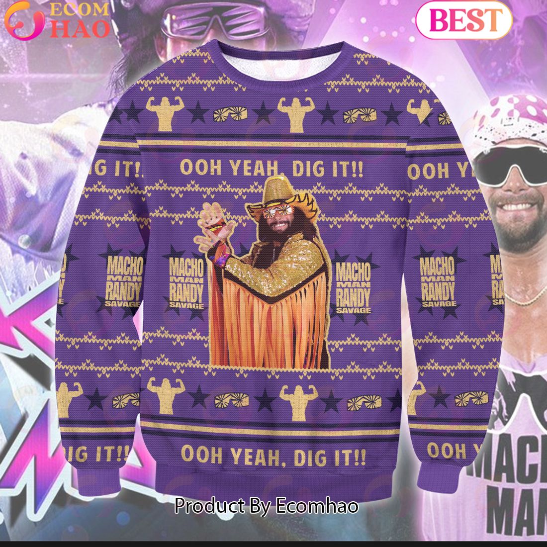 Macho Man Randy Savage Ugly Sweater