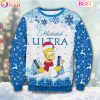 Michelob ULTRA Snowflake Reindeer Pattern Ugly Christmas Sweater – All Over Print 3D Sweater