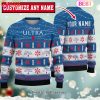 Personalized Black Michelob ULTRA Ugly Sweater