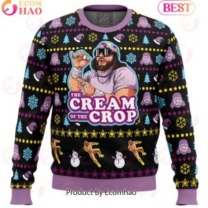 The Cream of the Crop Macho Man Randy Savage Pro Wrestling Ugly Christmas Sweater