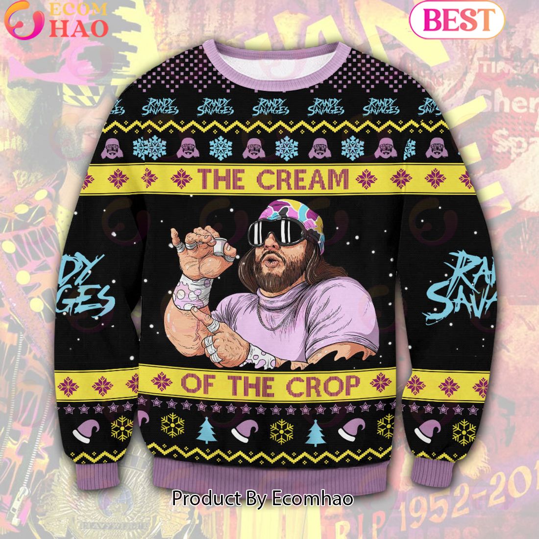 WWE Macho Man Randy Savage Ugly Christmas Sweater