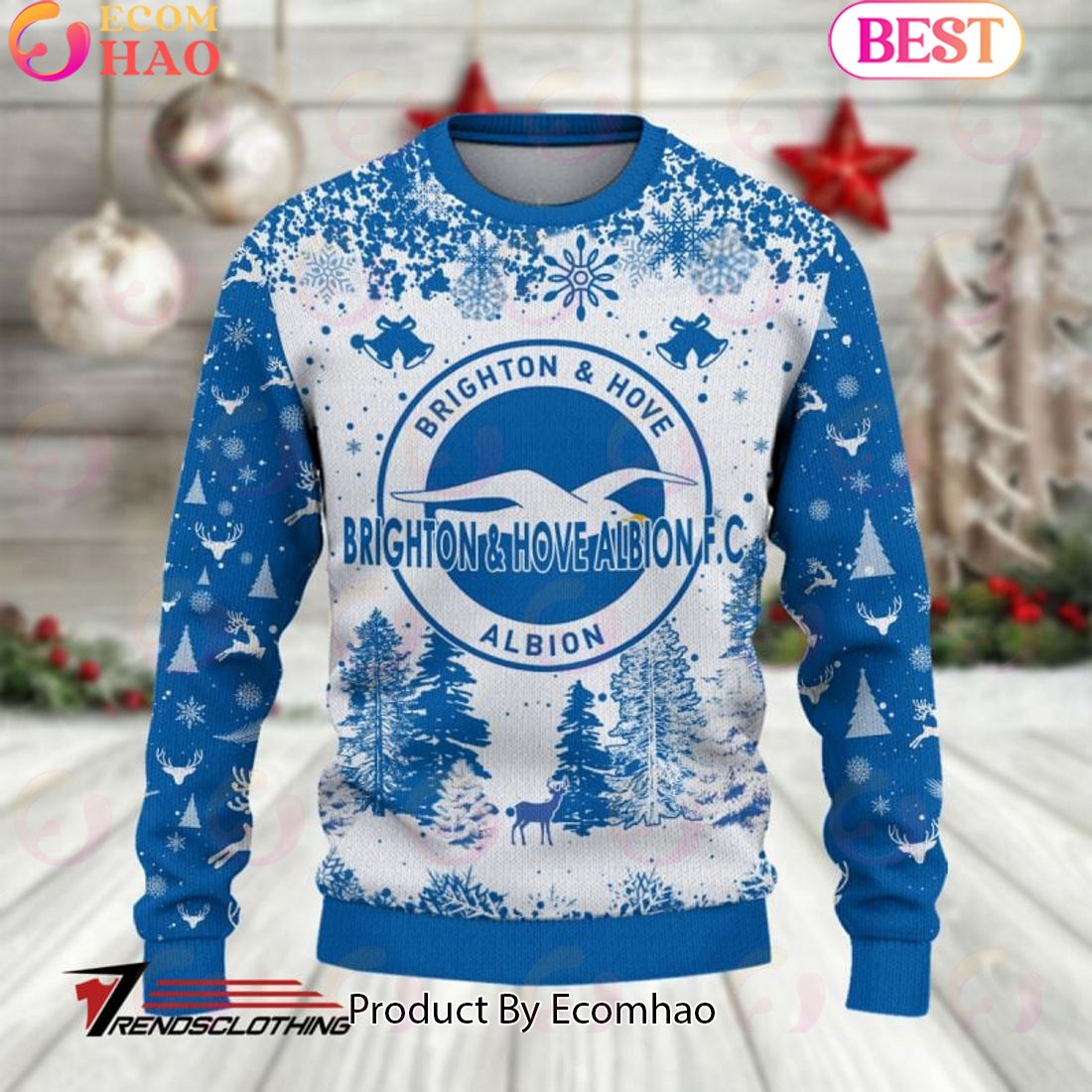 Brighton & Hove Albion F.C EPL Ugly Sweater Collection 2023