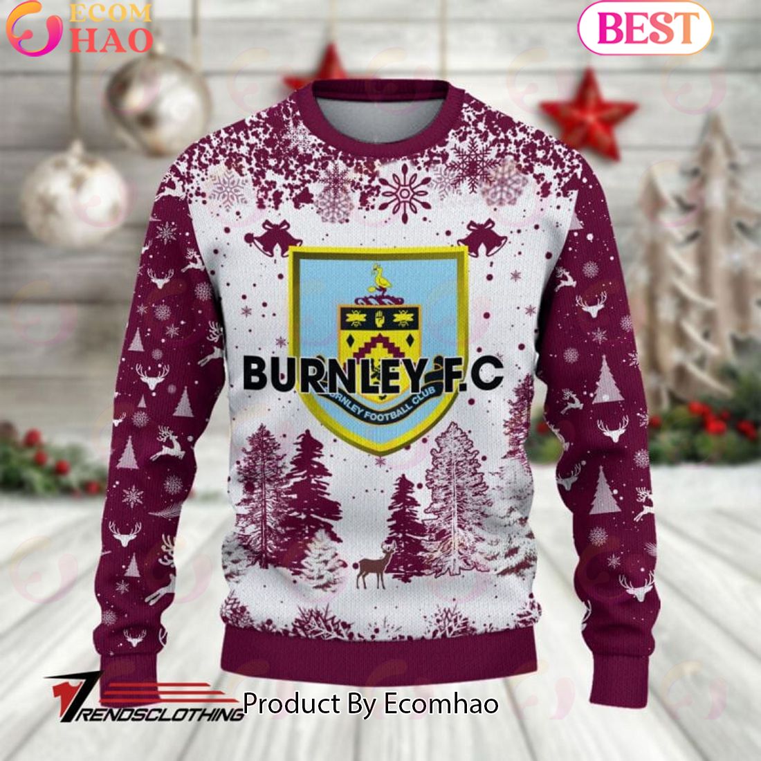 Burnley F.C EPL Ugly Sweater Collection 2023