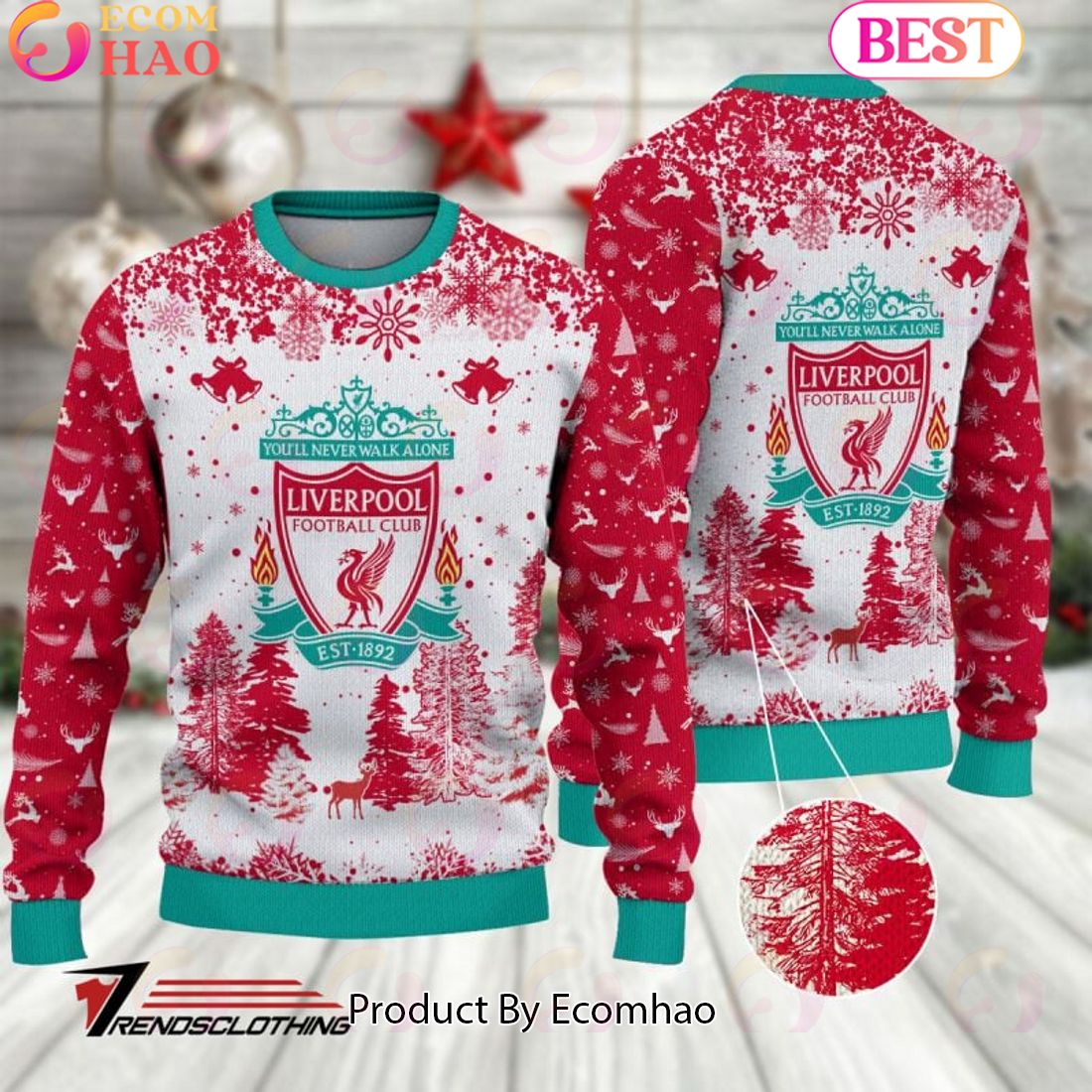 Liverpool F.C EPL Ugly Sweater Collection 2023