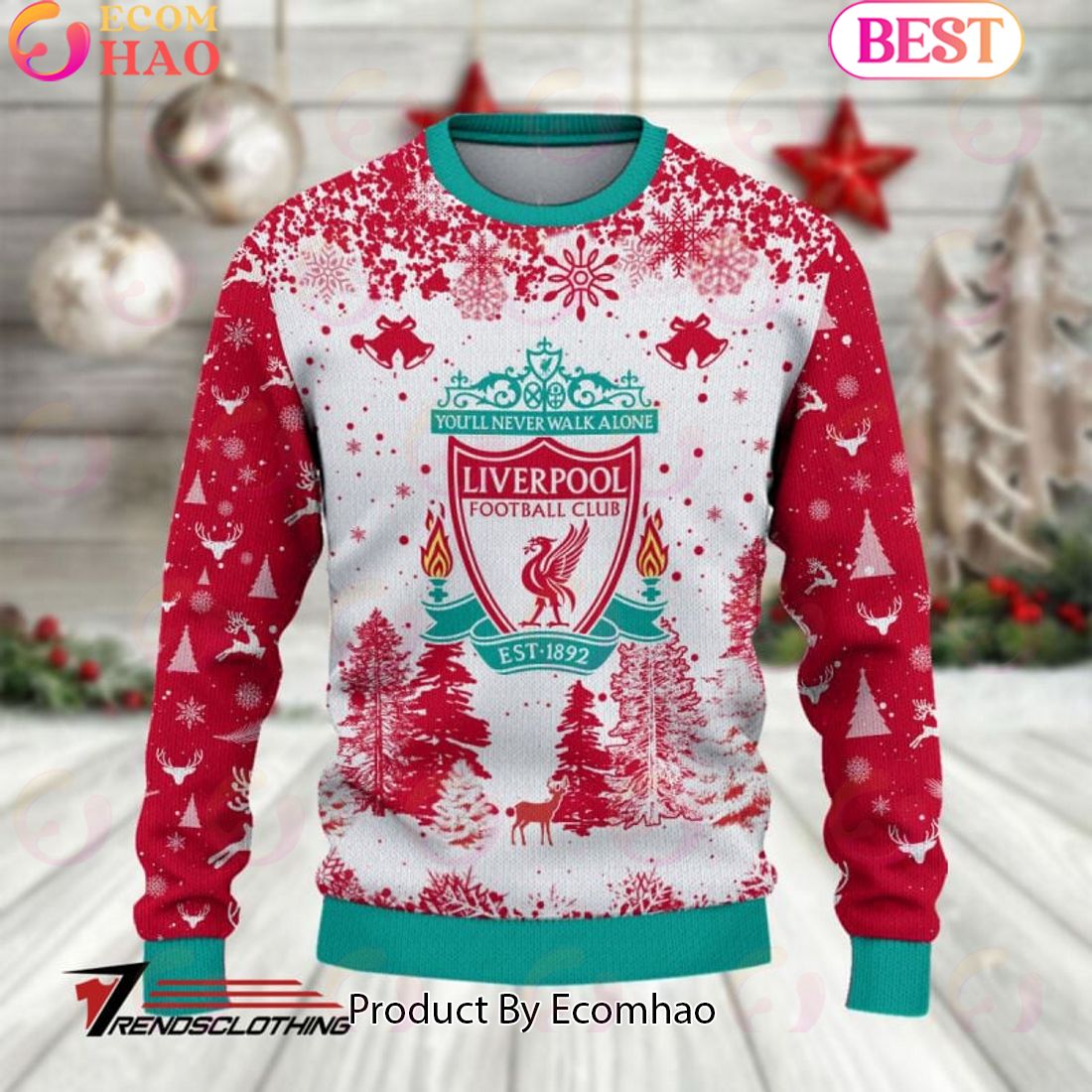 Liverpool F.C EPL Ugly Sweater Collection 2023