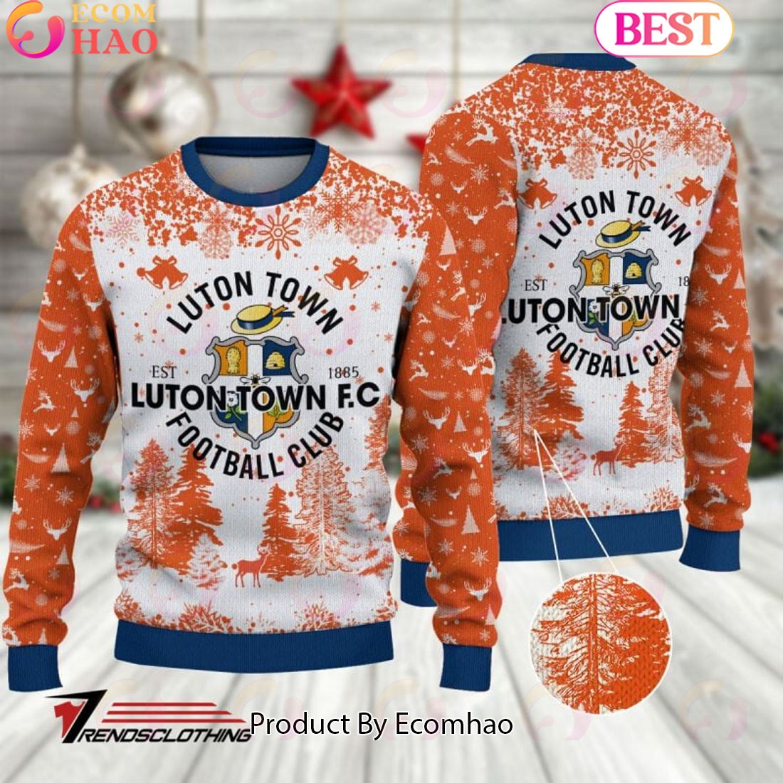 Luton Town F.C EPL Ugly Sweater Collection 2023