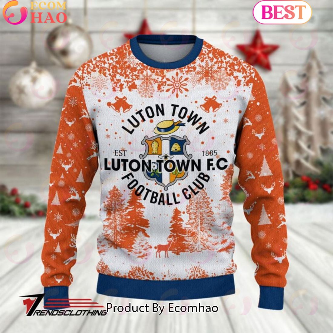 Luton Town F.C EPL Ugly Sweater Collection 2023