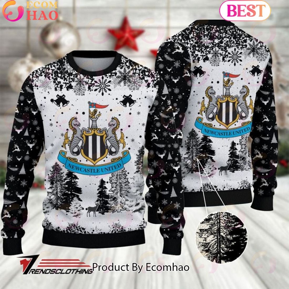 Newcastle United F.C EPL Ugly Sweater Collection 2023