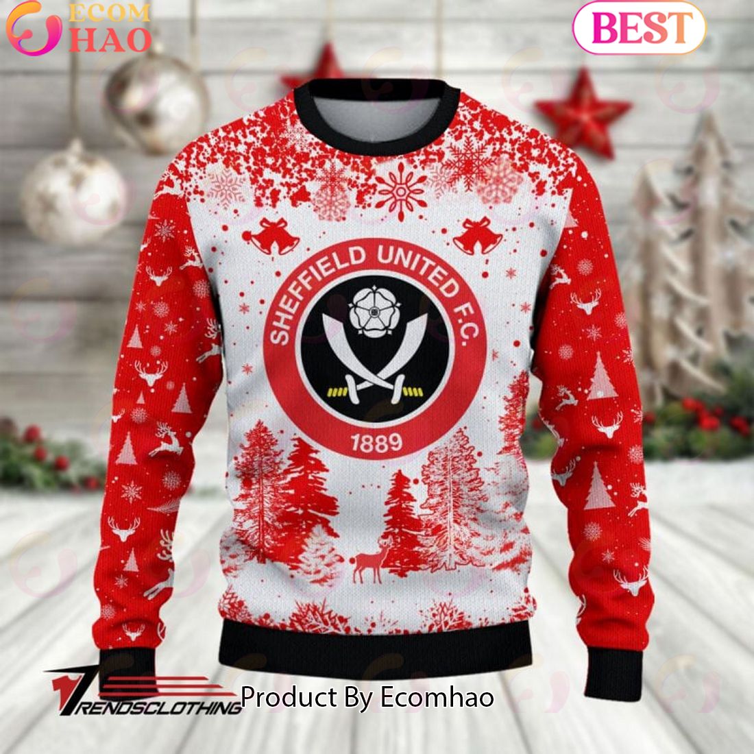 Sheffield United F.C EPL Ugly Sweater Collection 2023