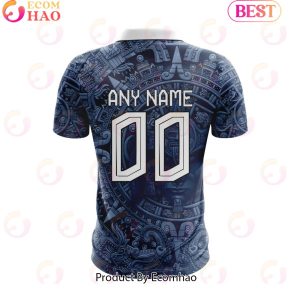 LIGA MX Cruz Azul Special Aztec Warrior Design Polo Shirt