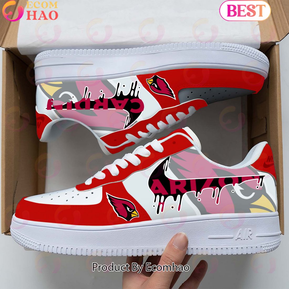 Arizona Cardinals Shoes Cardinals Football Air Force Shoes Funny