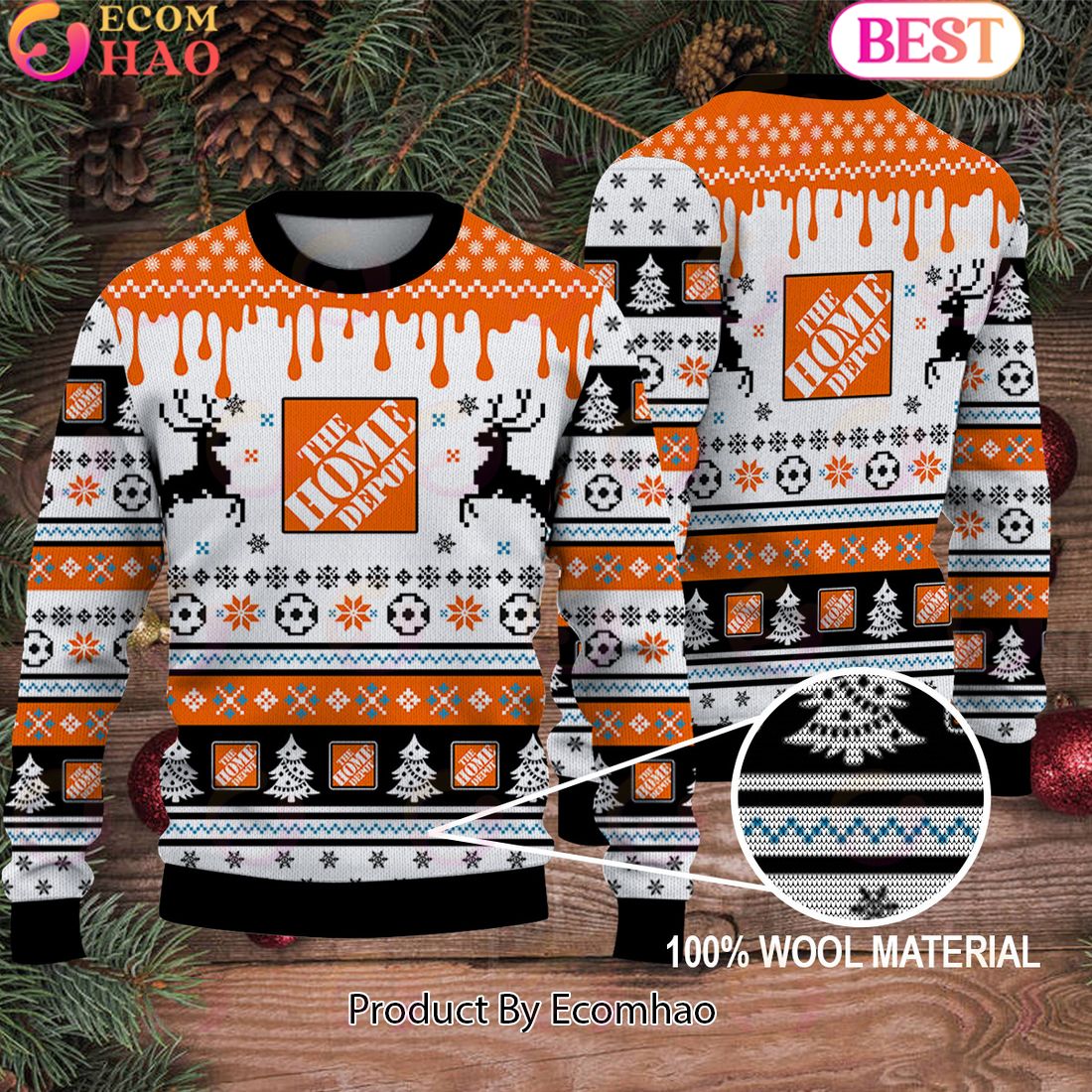 Home Depot Logo Ugly Sweater