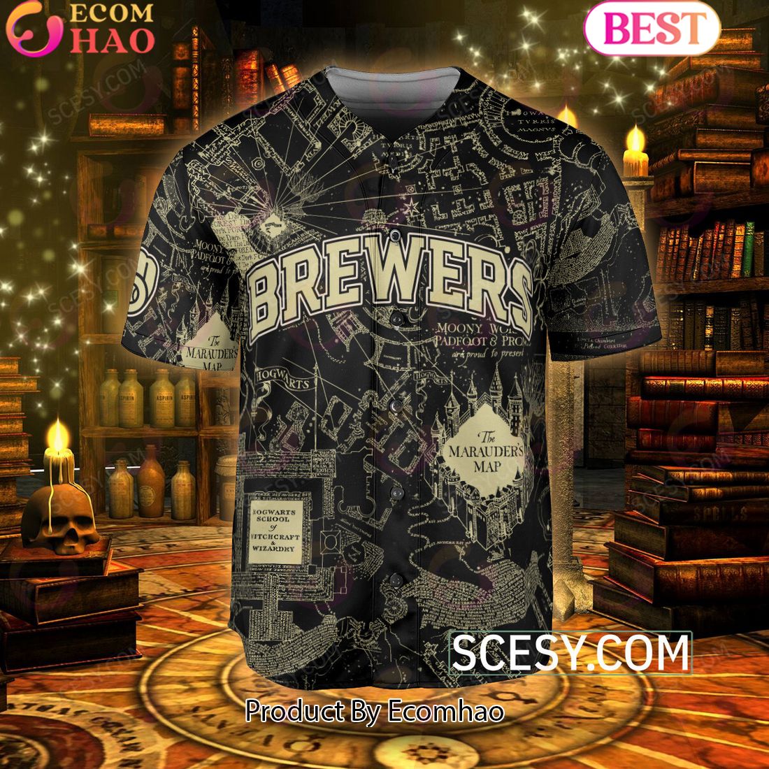 Harry Potter Marauders Map Cubs Jersey - Shop Now!