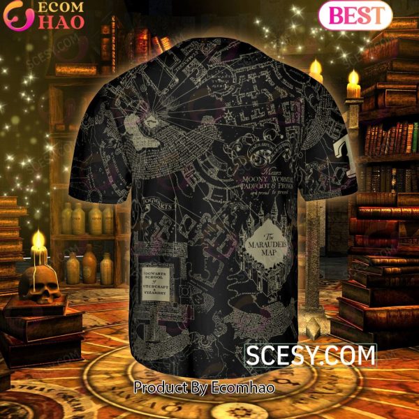 Minnesota Twins Harry Potter Marauder’s Map Baseball Jersey Black