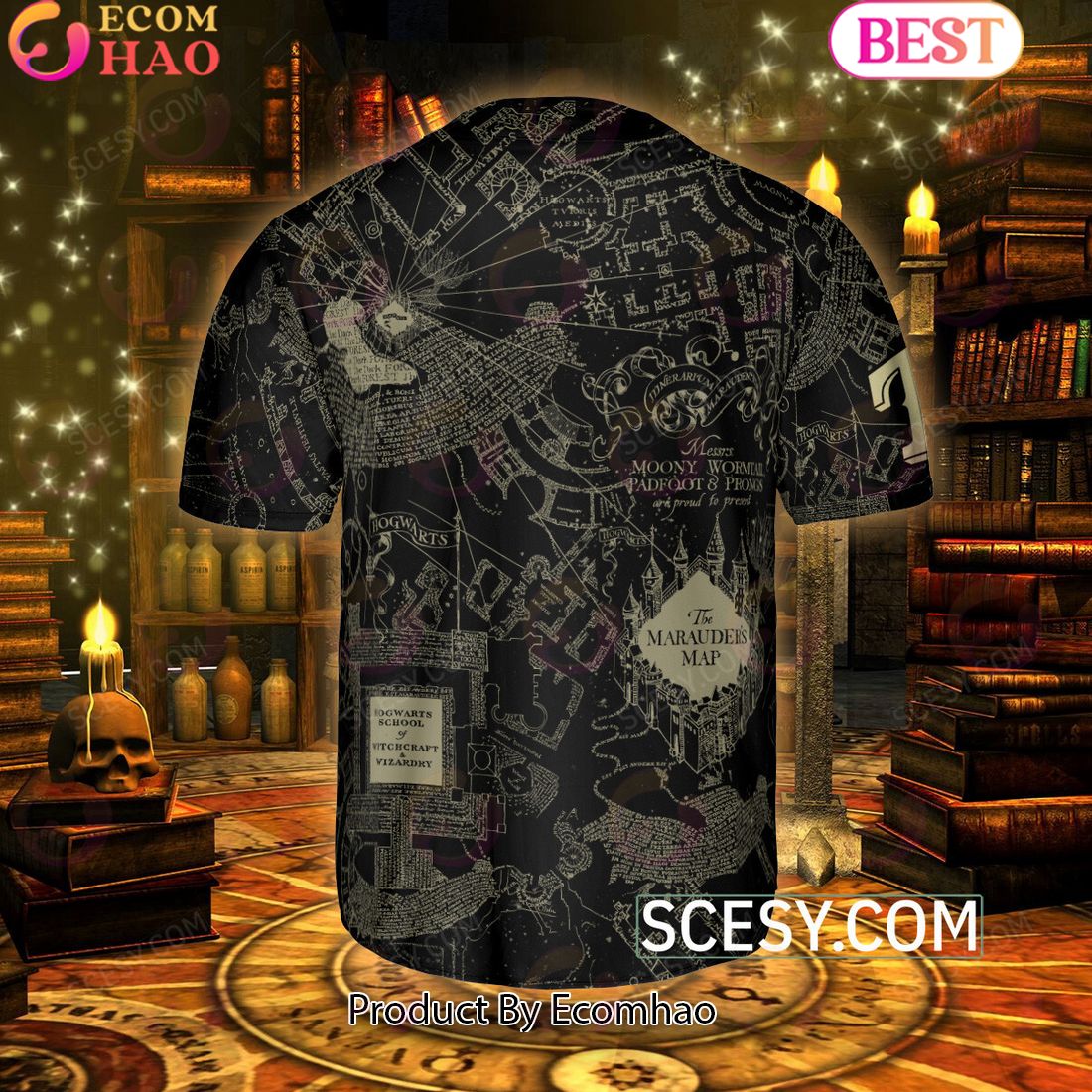 St. Louis Cardinals HP Marauder's Map Baseball Jersey - Scesy