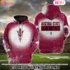 NCAA Arkansas Razorbacks Football Plaid Bleached 3D Hoodie