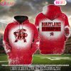NCAA LSU Tigers Football Plaid Bleached 3D Hoodie