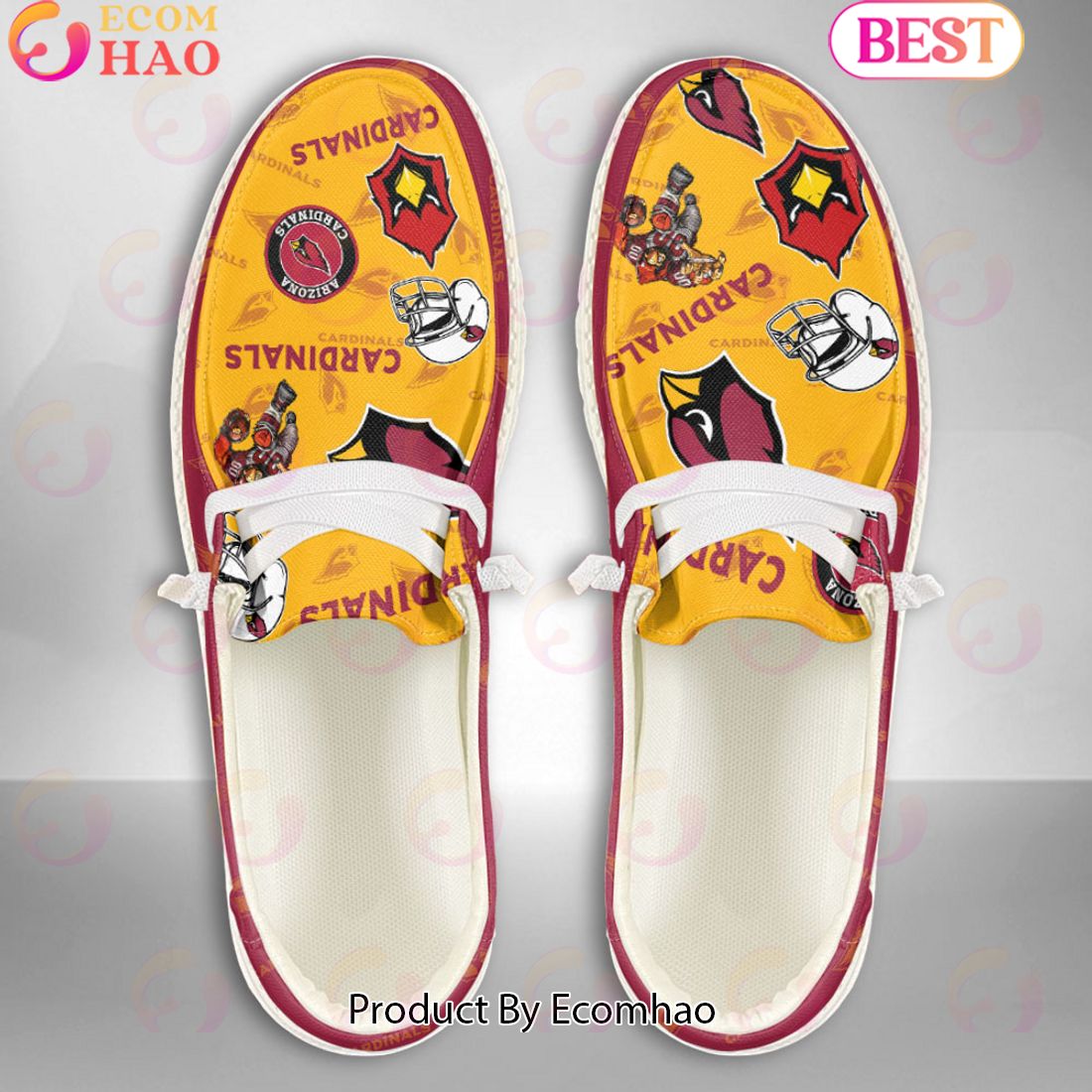 NFL Arizona Arizona Cardinals Personalized Hey Dude Shoes